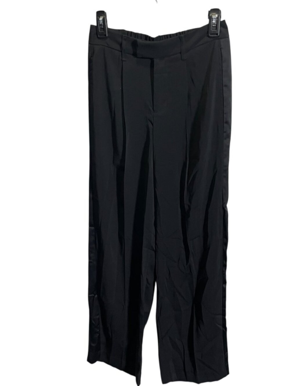 A New Day Womens‎ Wide Leg Black Pants Size 2 Stylish Fit NEW